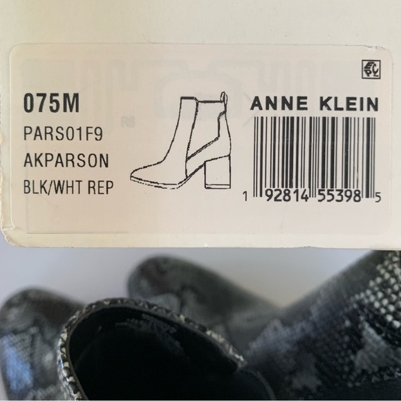 Anne Klein Womens Parson Animal Print Block-Heel Ankle Boots US 7.5 M - Picture 9 of 9